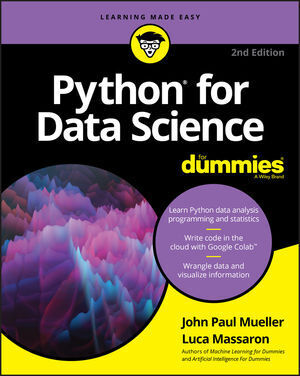 Cover: 9781119547624 | Python for Data Science For Dummies | John P. Mueller (u. a.) | Buch