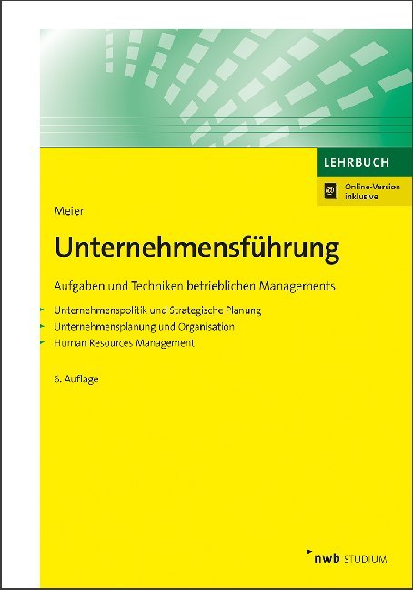 Cover: 9783482489662 | Unternehmensführung | Harald Meier | Bundle | Broschur | 1 Bundle