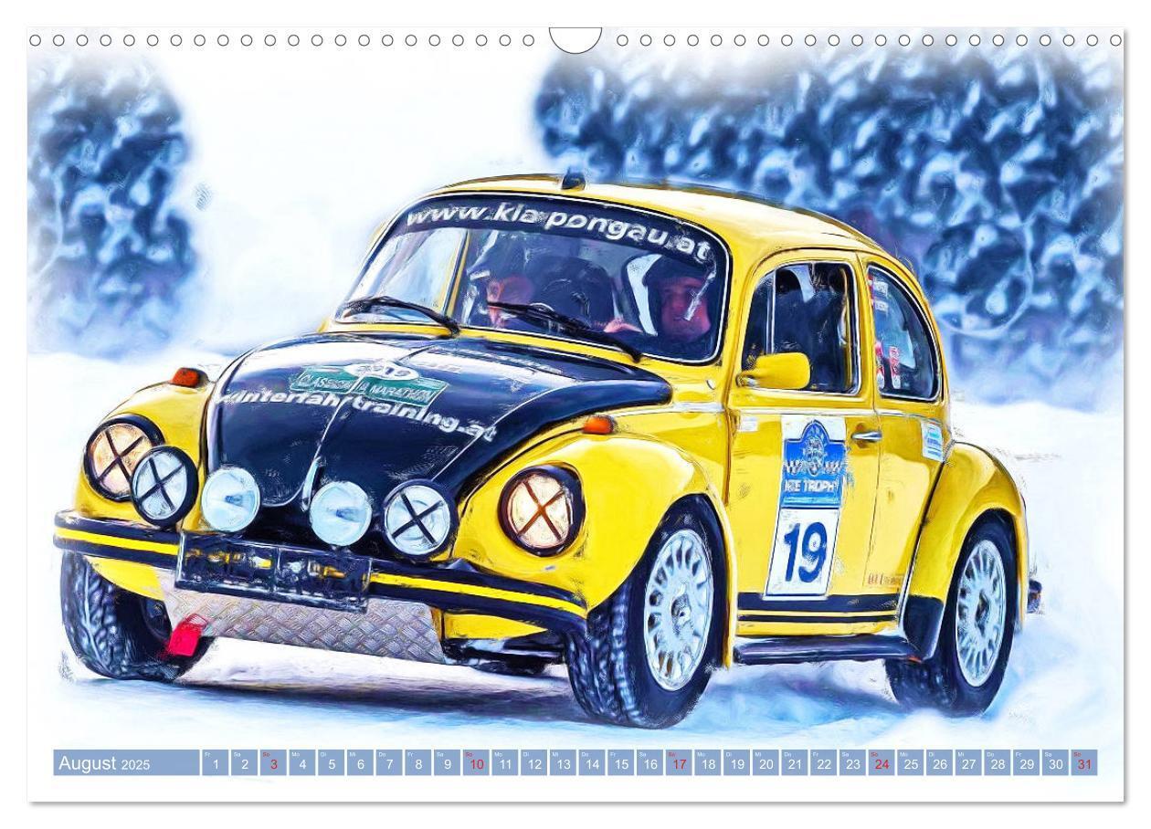 Bild: 9783435233410 | Rallye-Klassiker auf Eis (Wandkalender 2025 DIN A3 quer), CALVENDO...