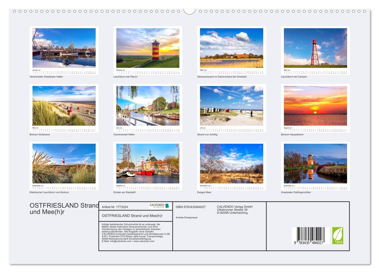 Bild: 9783435484027 | OSTFRIESLAND Strand und Mee(h)r (hochwertiger Premium Wandkalender...