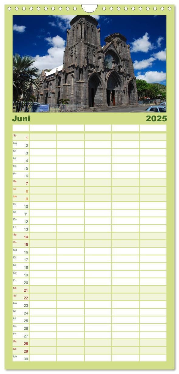 Bild: 9783457110300 | Familienplaner 2025 - Mauritius mit 5 Spalten (Wandkalender, 21 x...