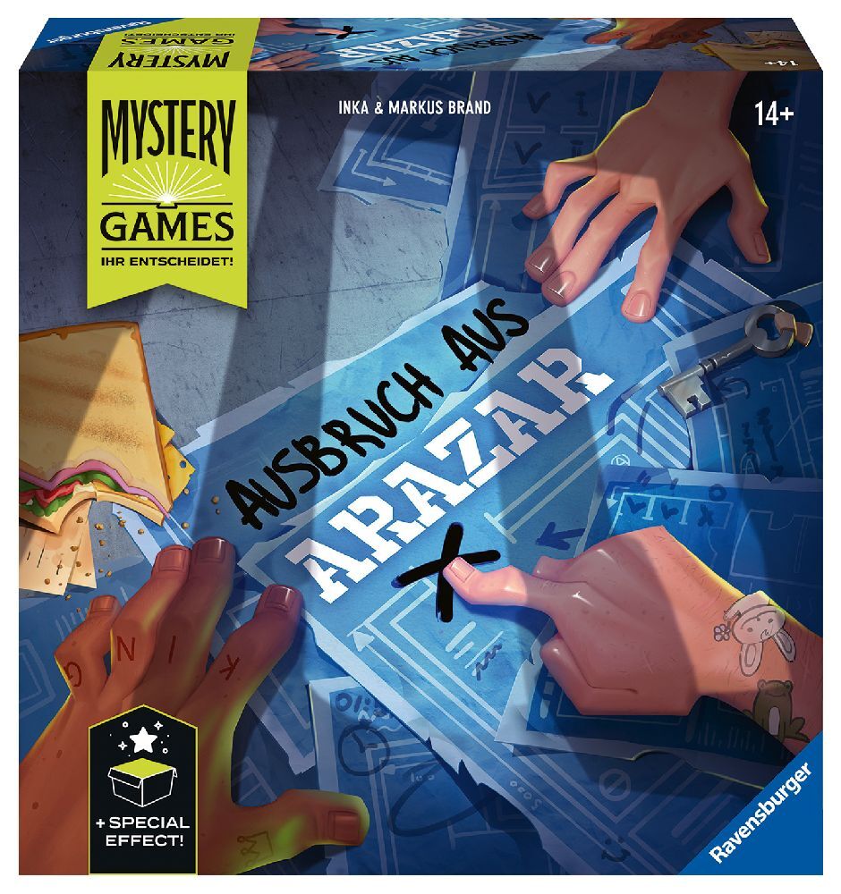 Cover: 4005556273652 | Mystery Games - Der Ausbruch aus Arazar (Spiel) | Inka Brand (u. a.)