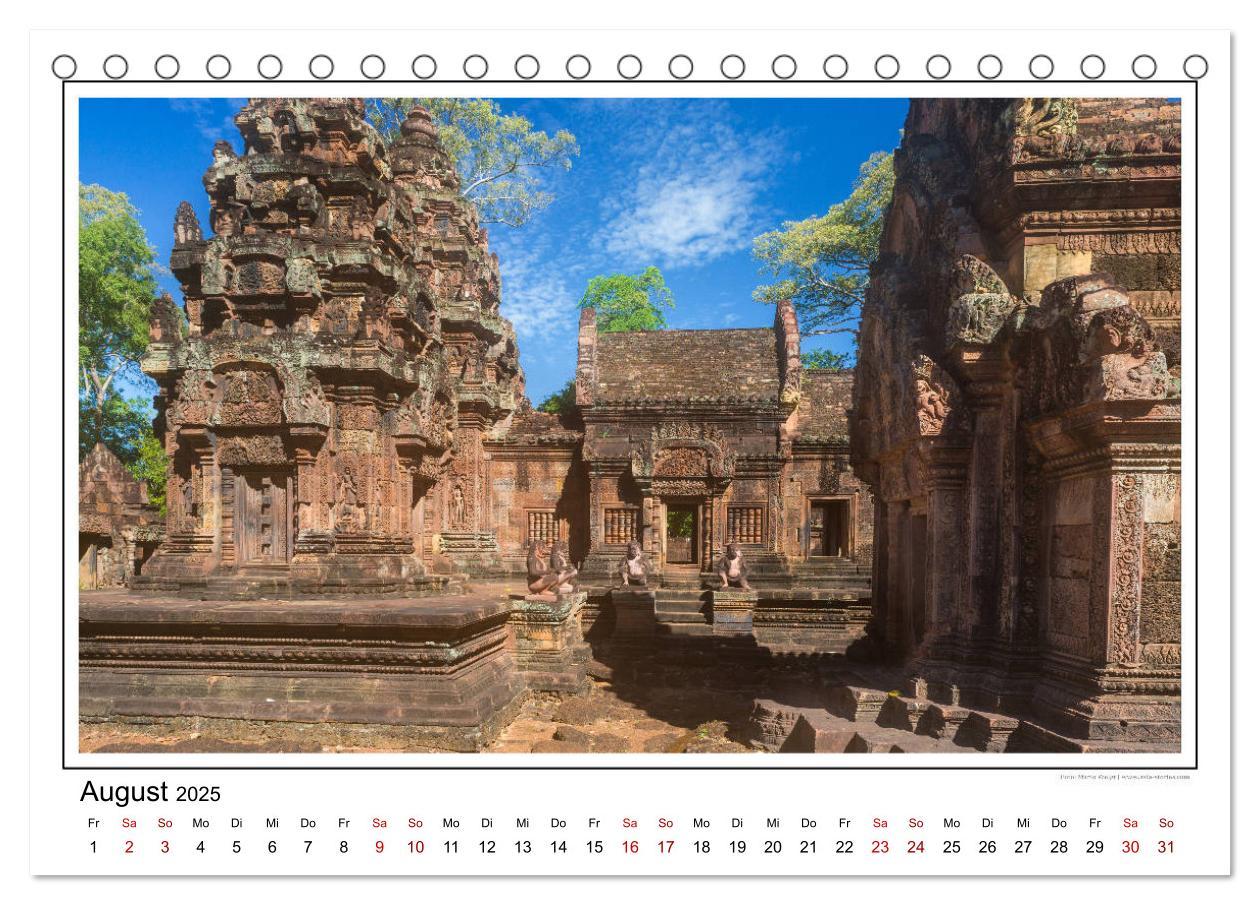 Bild: 9783435078349 | ANGKOR - IM REICH DER KHMER (Tischkalender 2025 DIN A5 quer),...