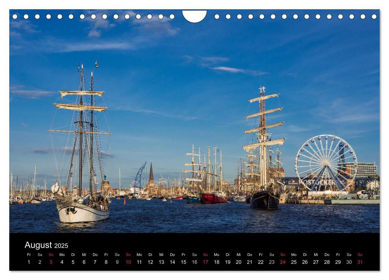 Bild: 9783435833733 | Rostock (Wandkalender 2025 DIN A4 quer), CALVENDO Monatskalender