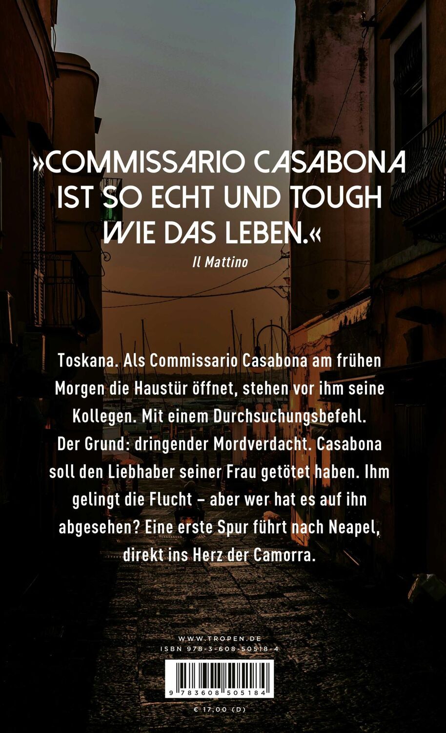 Rückseite: 9783608505184 | Schatten der Vergangenheit | Ein Fall für Commissario Casabona | Fusco