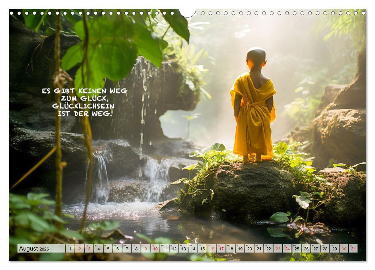 Bild: 9783383775031 | Buddhistische Sprüche (Wandkalender 2025 DIN A3 quer), CALVENDO...