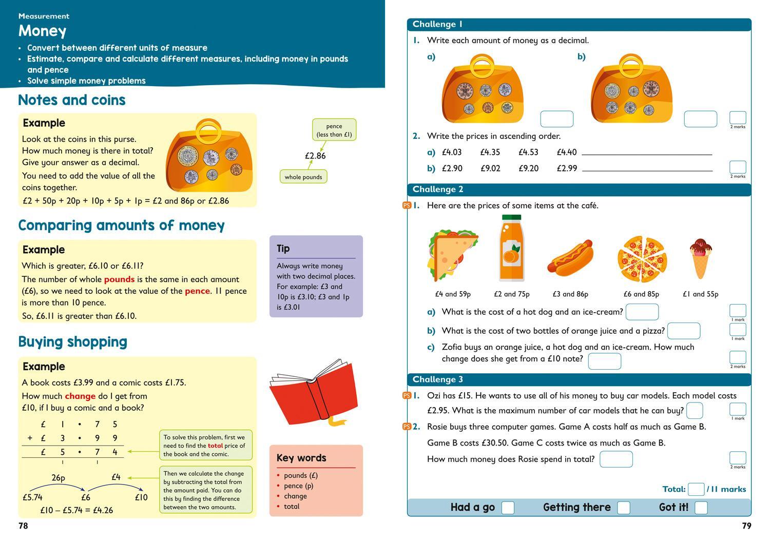 Bild: 9780008398804 | Year 4 Maths and English KS2 Targeted Study &amp; Practice Book | Ks2