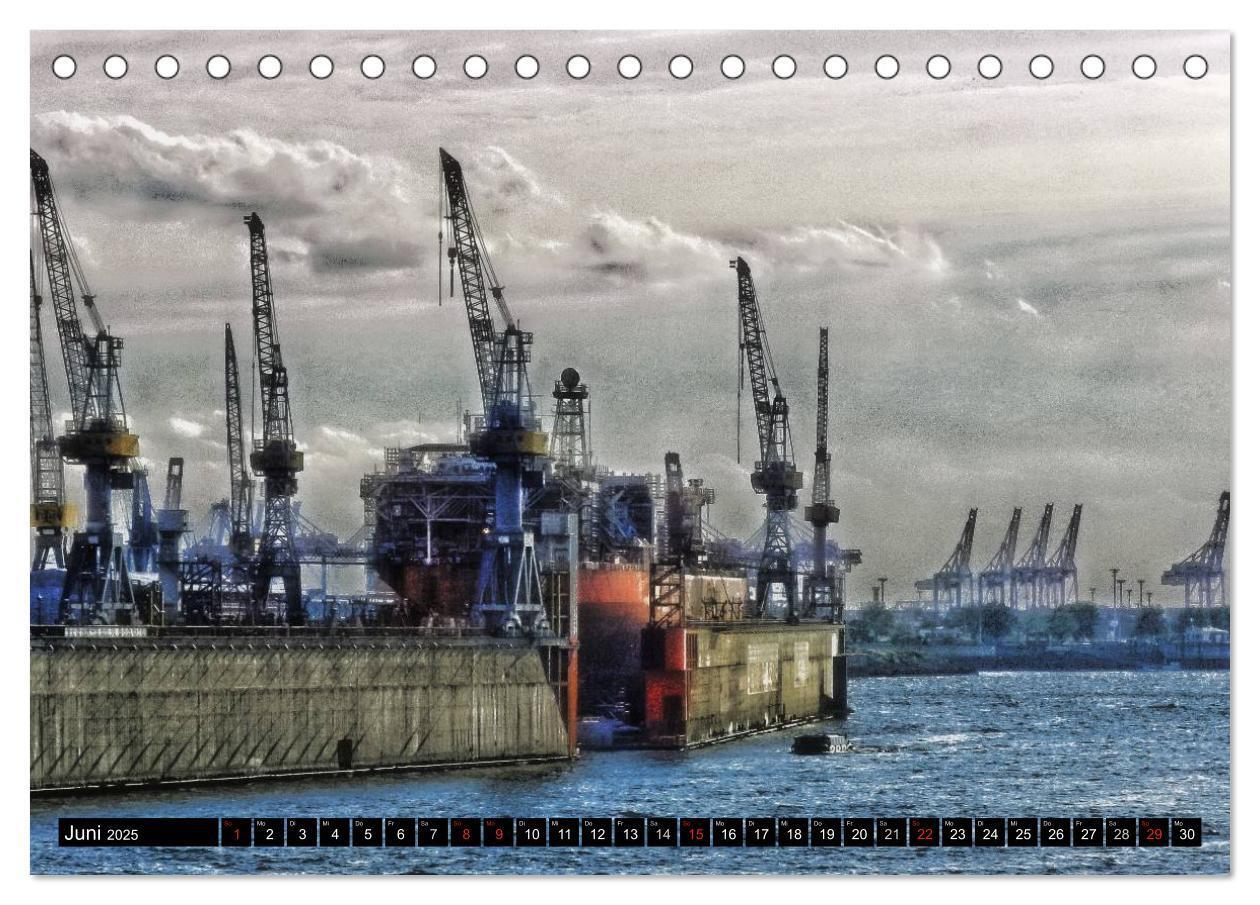 Bild: 9783435688944 | Faszination Hafen - Hamburg (Tischkalender 2025 DIN A5 quer),...