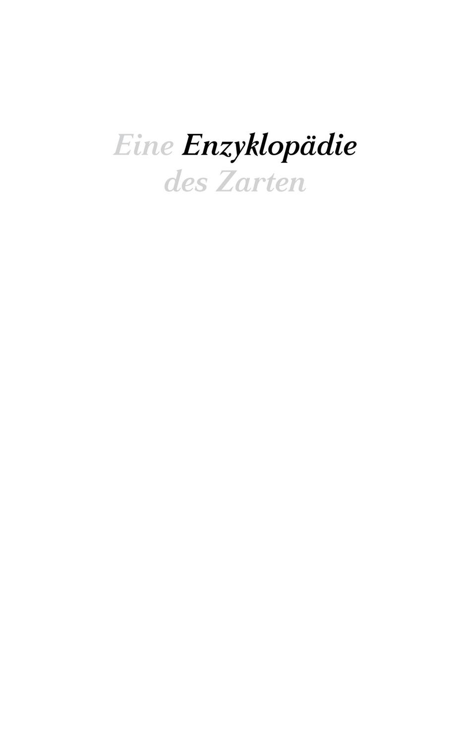 Cover: 9783627002442 | Eine Enzyklopädie des Zarten | Anne Brannys | Taschenbuch | 300 S.