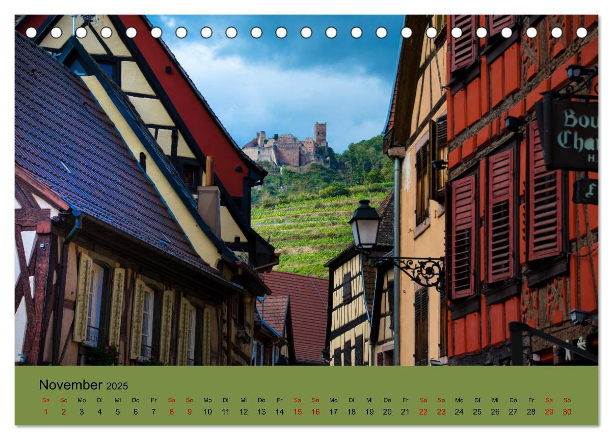 Bild: 9783435348435 | Die Weinstaße im Elsass (Tischkalender 2025 DIN A5 quer), CALVENDO...