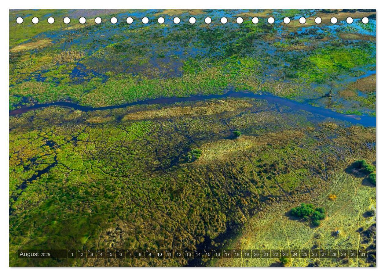 Bild: 9783435649679 | Okavango - Das Delta von oben (Tischkalender 2025 DIN A5 quer),...