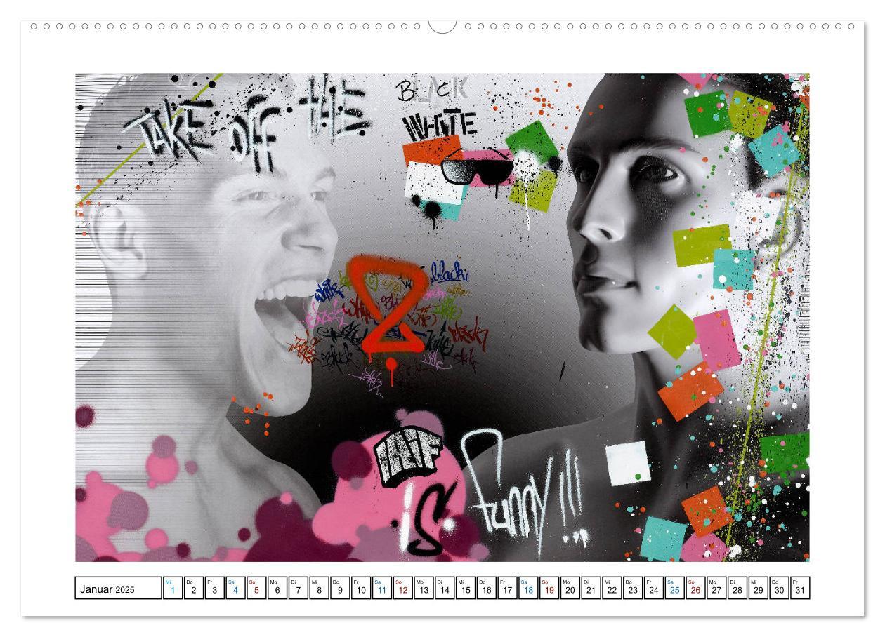 Bild: 9783435449200 | Graffiti trifft auf Fotografie (hochwertiger Premium Wandkalender...