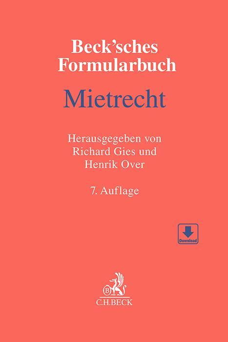 Cover: 9783406805790 | Beck'sches Formularbuch Mietrecht | Richard Gies (u. a.) | Taschenbuch