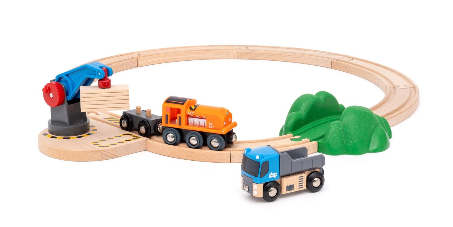 Cover: 7312350360288 | BRIO World - 36028 Starterset Güterzug mit Kran A Zugset für Kinder...