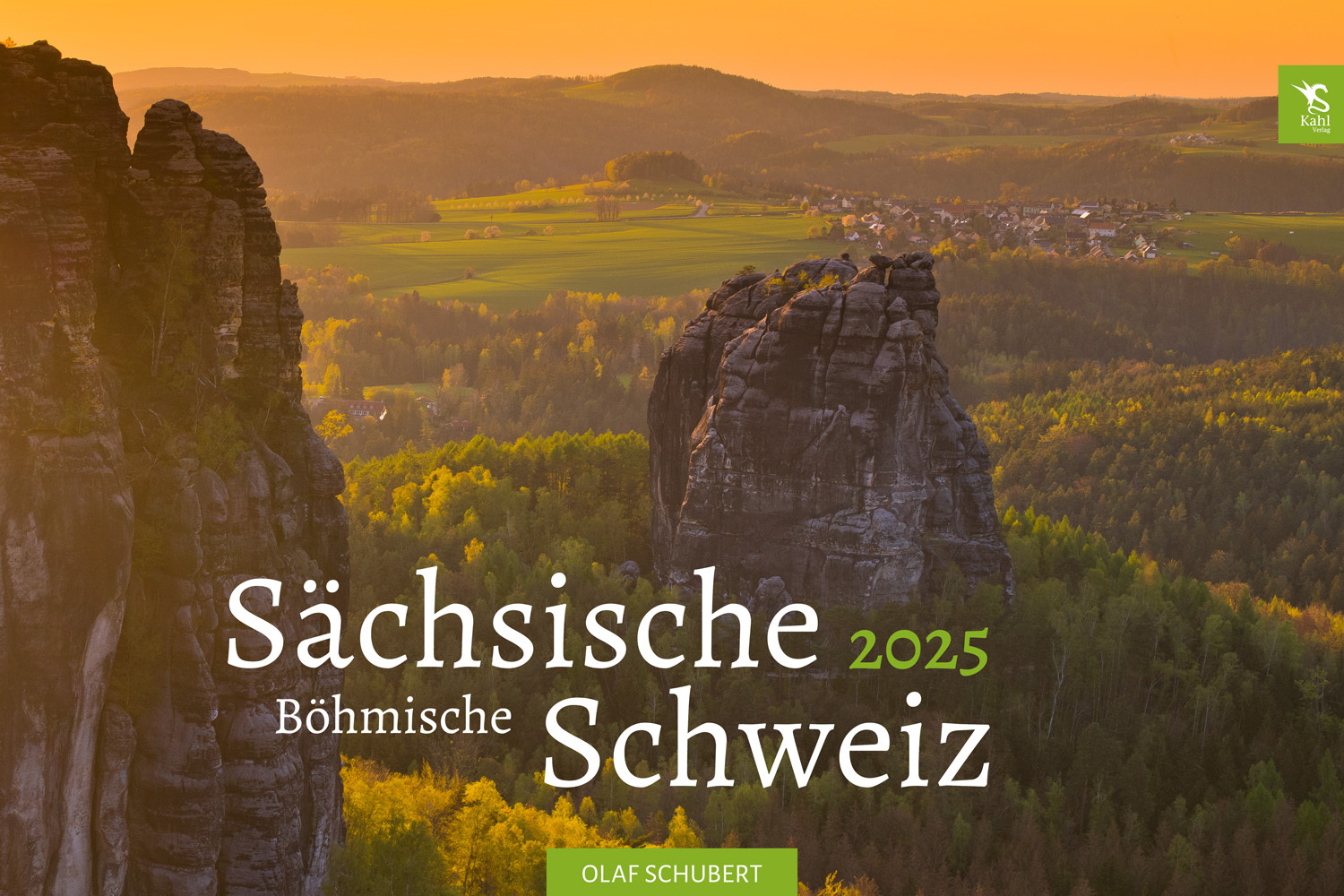 Cover: 9783938916520 | Kalender Sächsische &amp; Böhmische Schweiz 2025 | Wandkalender 45 x 30 cm