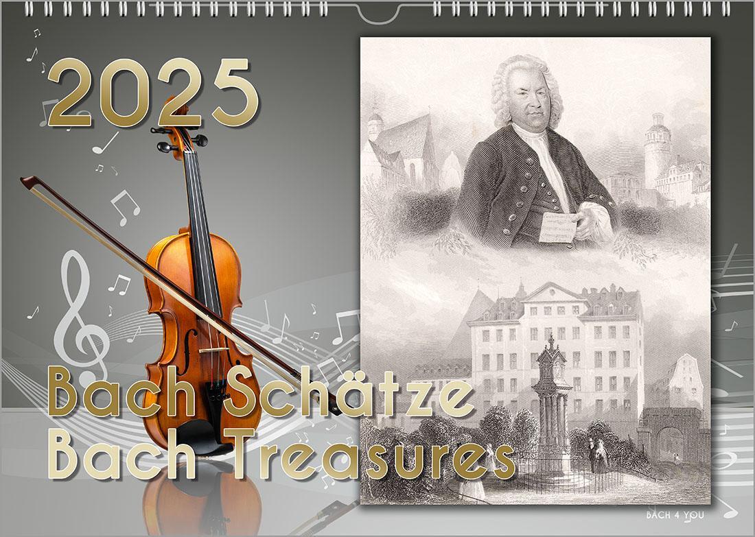 Cover: 9783969030974 | Komponisten-Kalender, Bach-Kalender, Musik-Kalender 2025, DIN A4 | Jr.