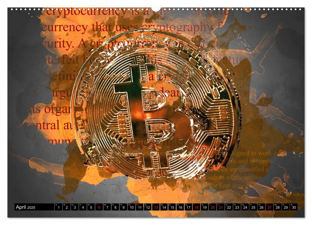 Bild: 9783435310197 | Bitcoins (hochwertiger Premium Wandkalender 2025 DIN A2 quer),...