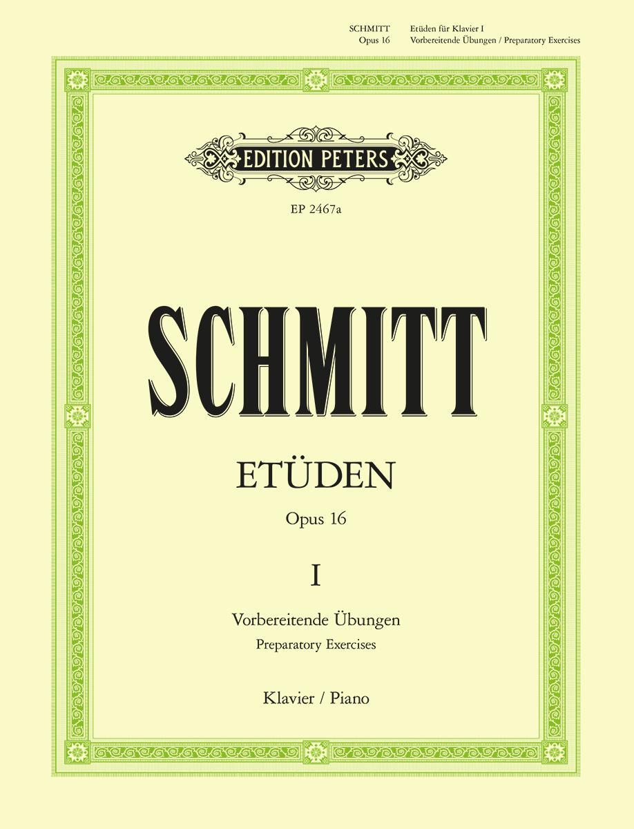 Cover: 9790014011543 | Studies Op. 16 for Piano, Book 1 | Preparatory Exercises | Schmitt