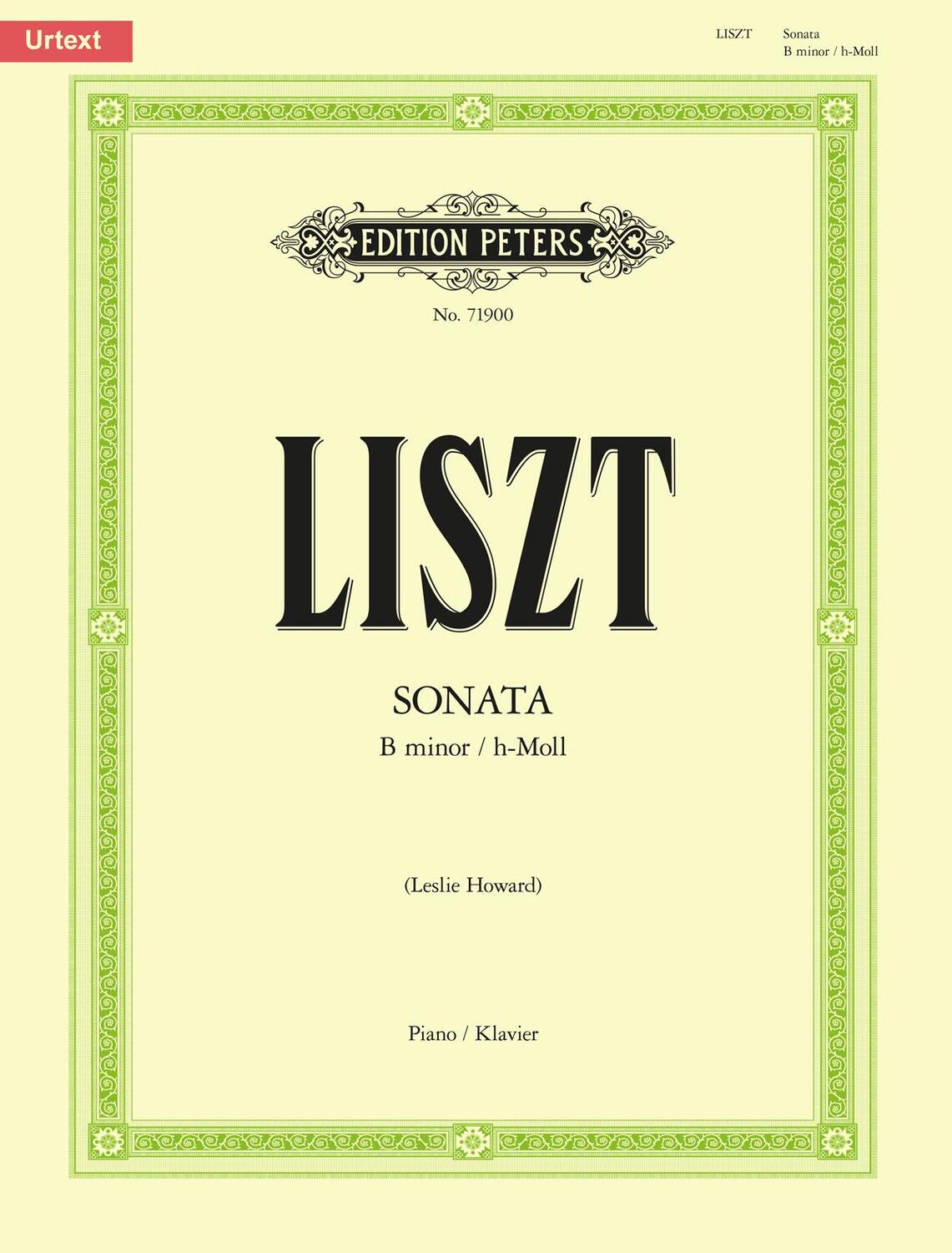 Cover: 9790577087238 | Piano Sonata in B Minor | Urtext | Franz Liszt | Taschenbuch | Buch