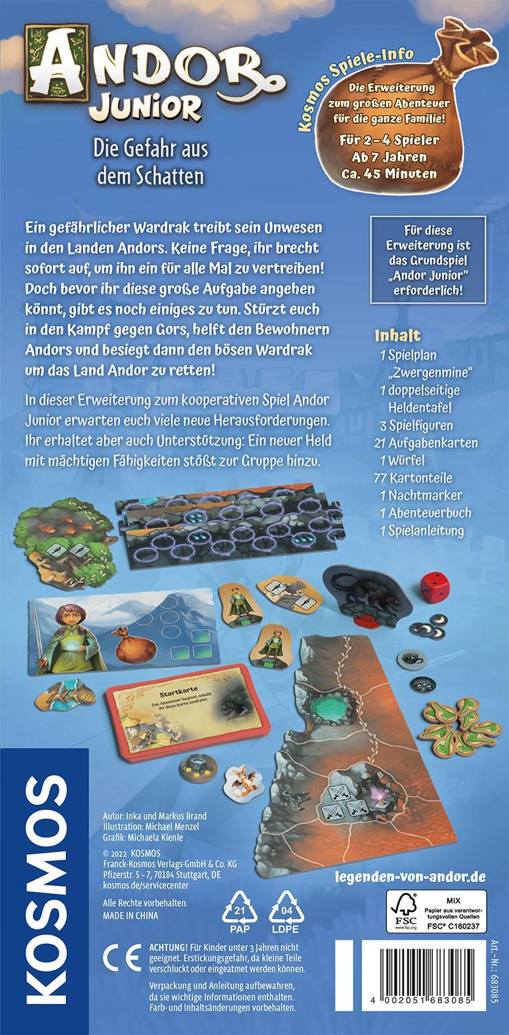 Rückseite: 4002051683085 | Andor Junior - Erweiterung | Inka Brand (u. a.) | Spiel | 683085