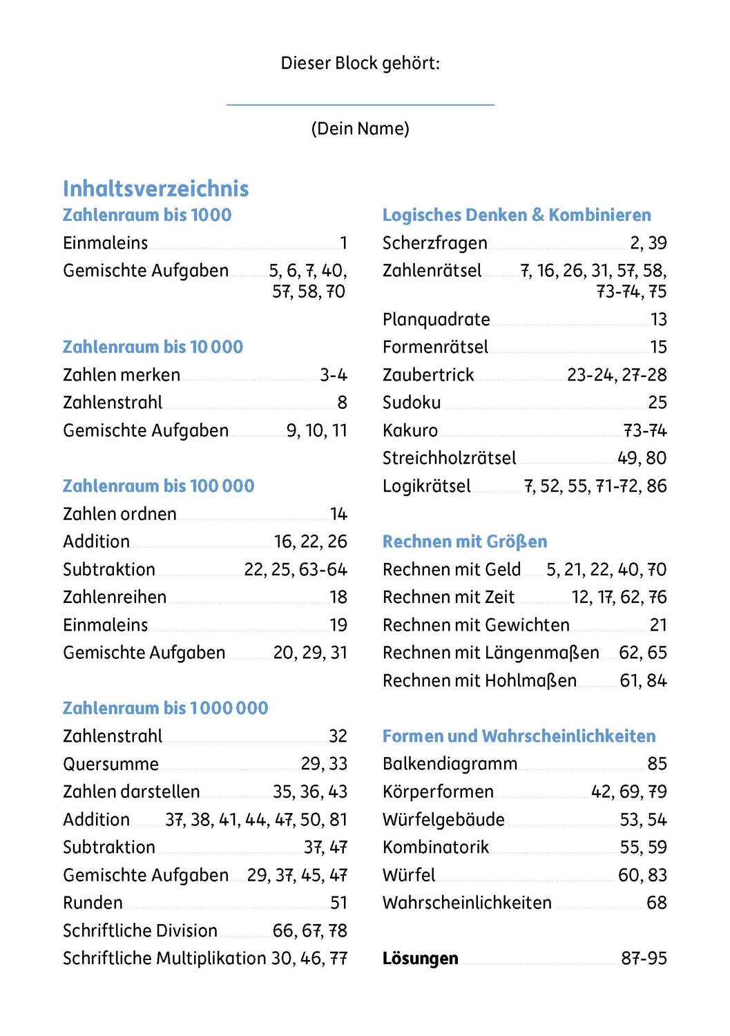 Bild: 9783881006941 | Mein Rätselblock Mathe 4. Klasse | Carola Materna | Taschenbuch | 2023