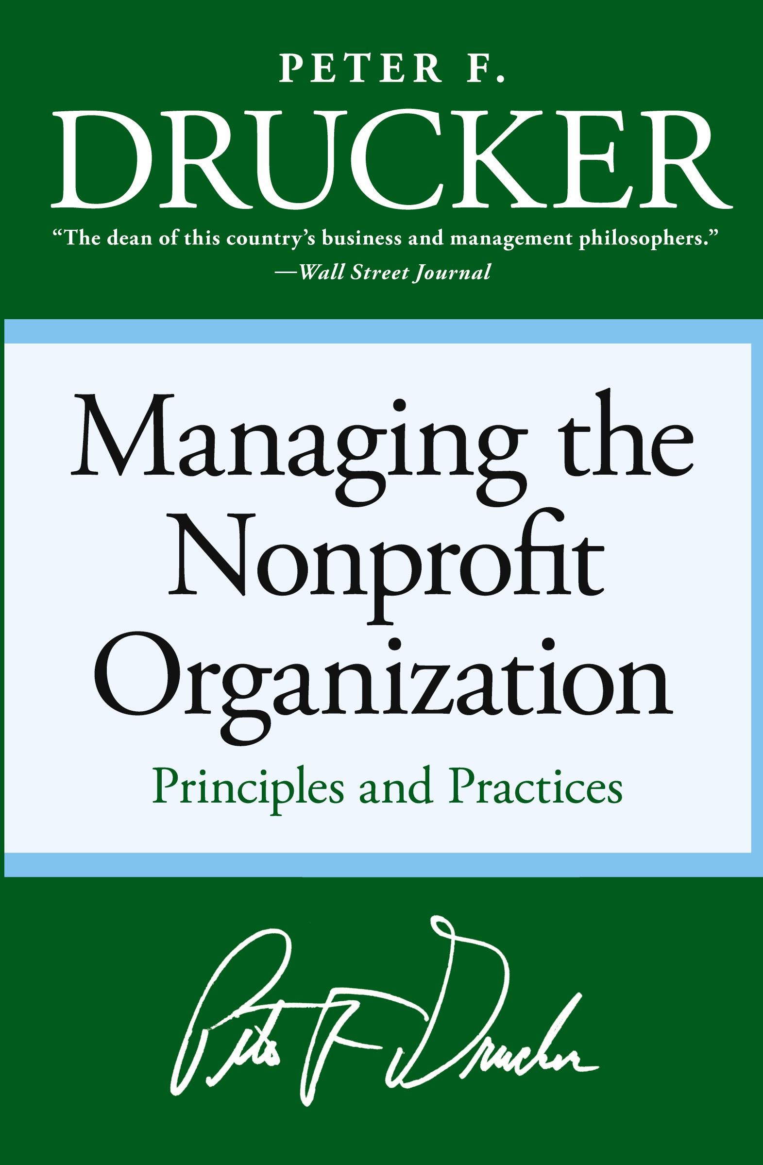 Cover: 9780060851149 | Managing the Non-Profit Organization | Principles and Practices | Buch