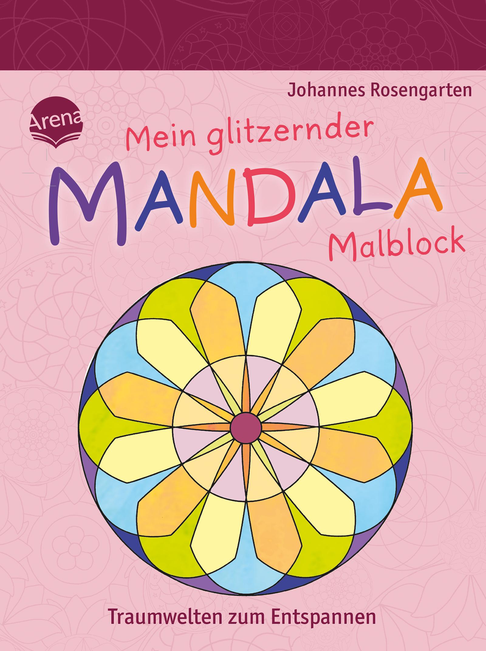 Cover: 9783401721835 | Mein glitzernder Mandala-Malblock. Traumwelten zum Entspannen | Buch