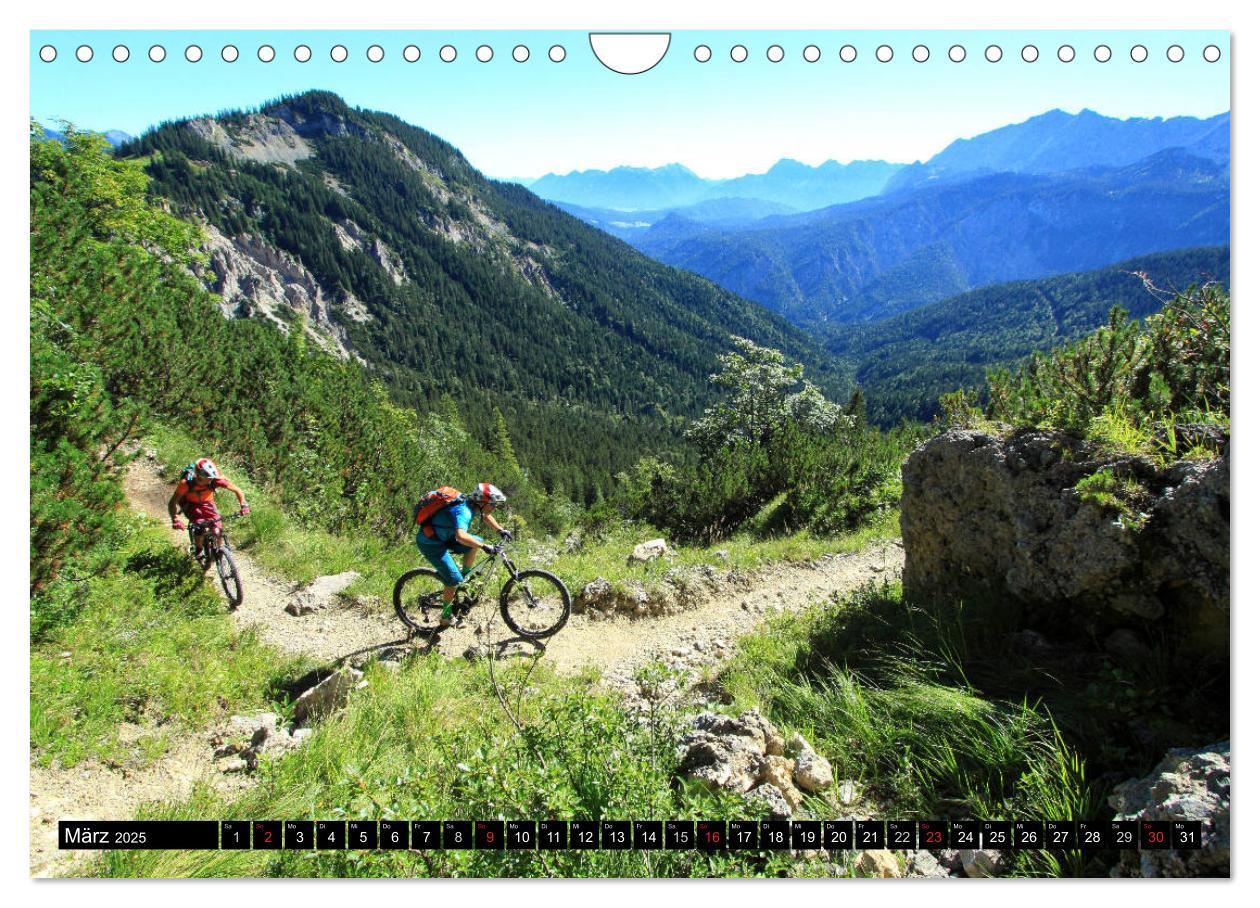 Bild: 9783435354139 | Mountainbike Traumpfade (Wandkalender 2025 DIN A4 quer), CALVENDO...