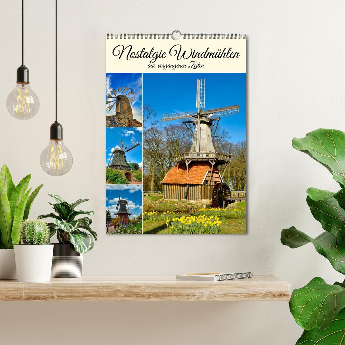 Bild: 9783435844968 | Nostalgie Windmühlen (Wandkalender 2025 DIN A3 hoch), CALVENDO...