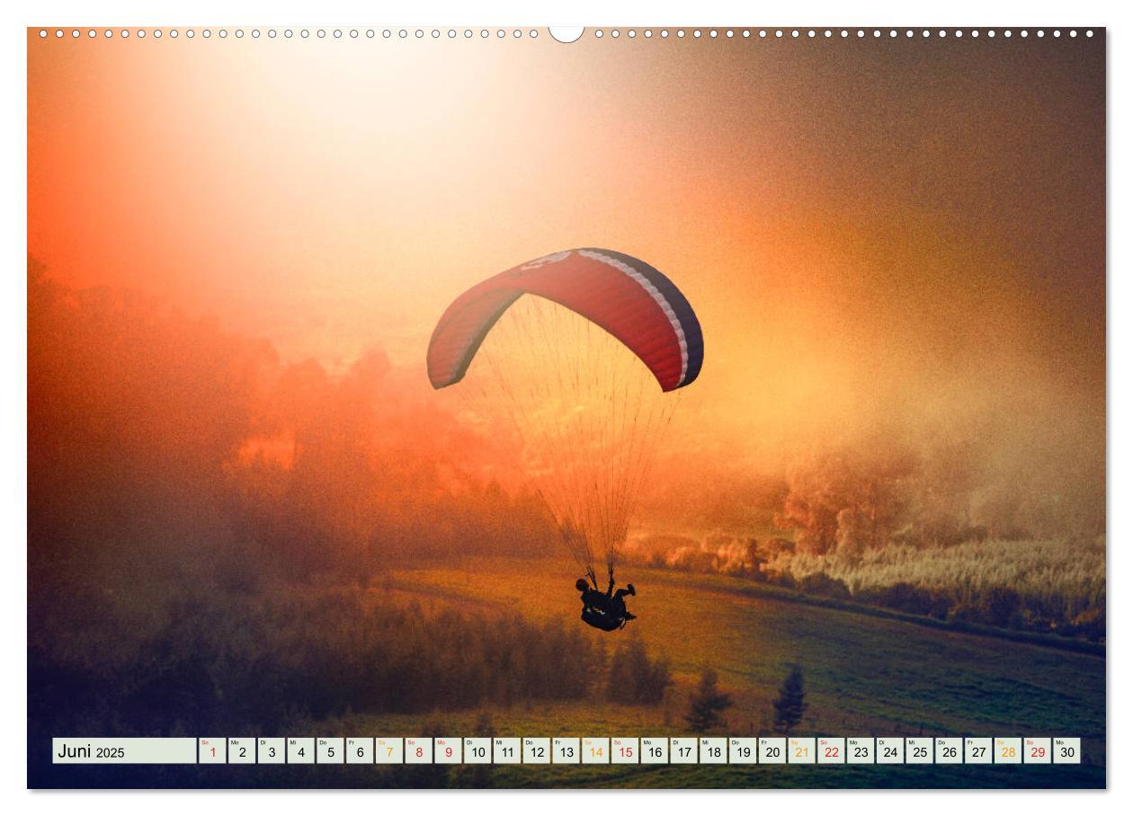 Bild: 9783435237685 | Paragliding - Mut zum Abenteuer (Wandkalender 2025 DIN A2 quer),...