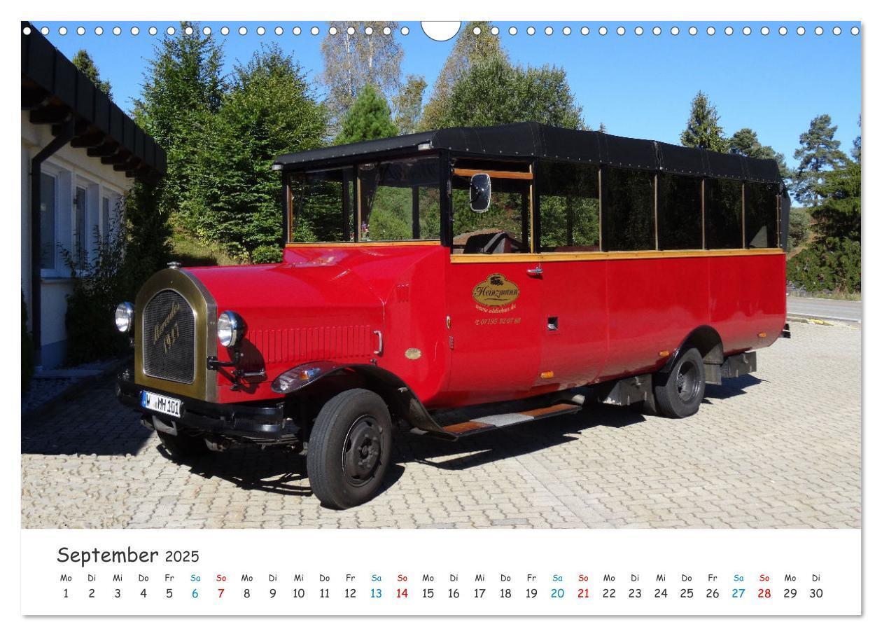 Bild: 9783435094479 | Omnibusse von heute und früher (Wandkalender 2025 DIN A3 quer),...