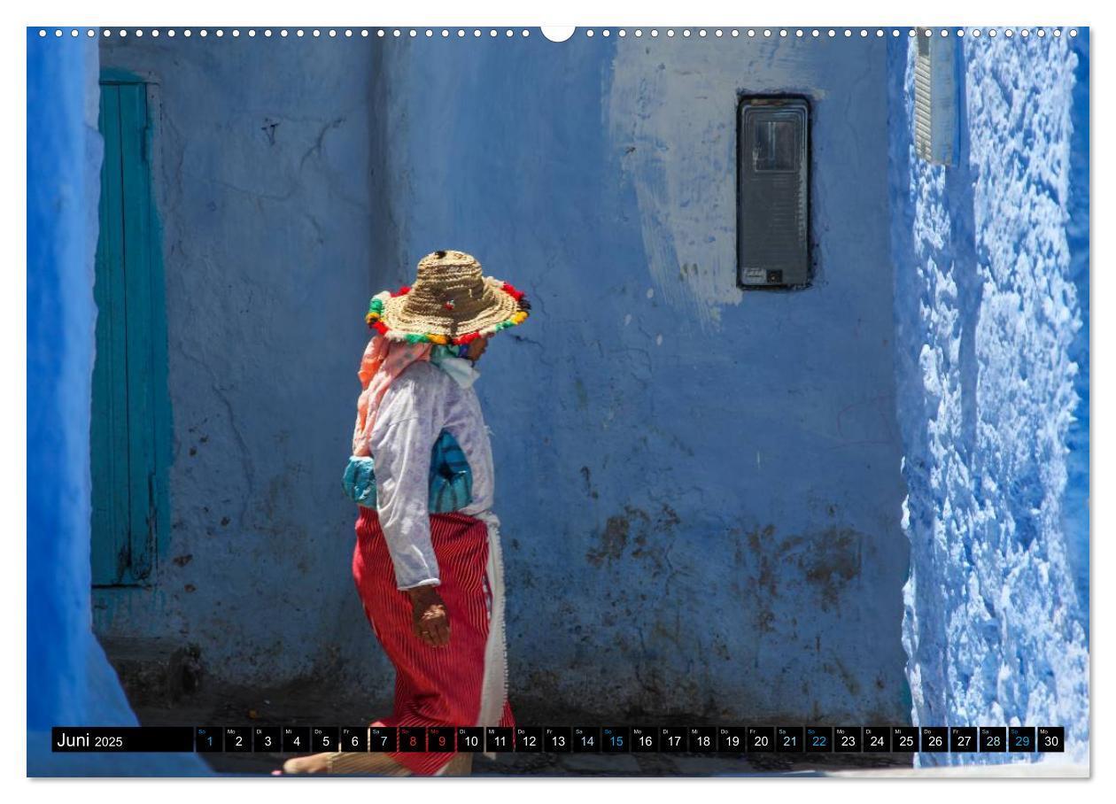 Bild: 9783435618439 | Chefchaouen - Sinfonie in Blau und Weiß (Wandkalender 2025 DIN A2...