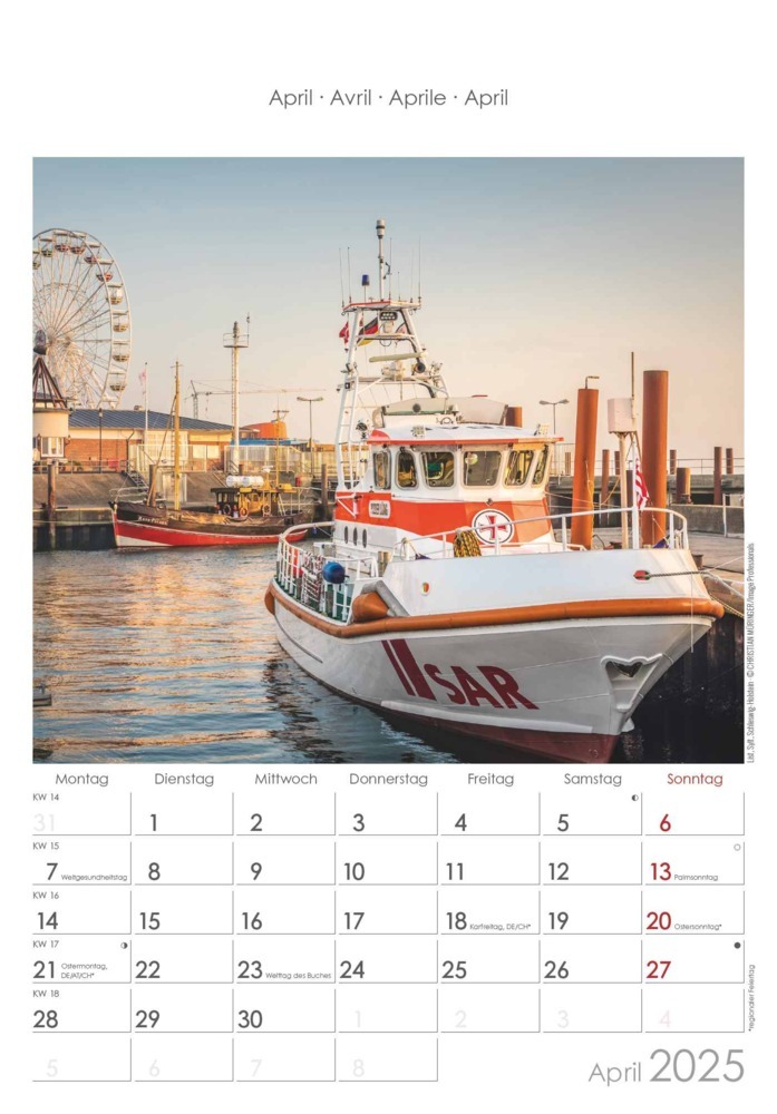 Bild: 4251732341152 | Alpha Edition - Norddeutschland 2025 Bildkalender, 23,7x34cm,...