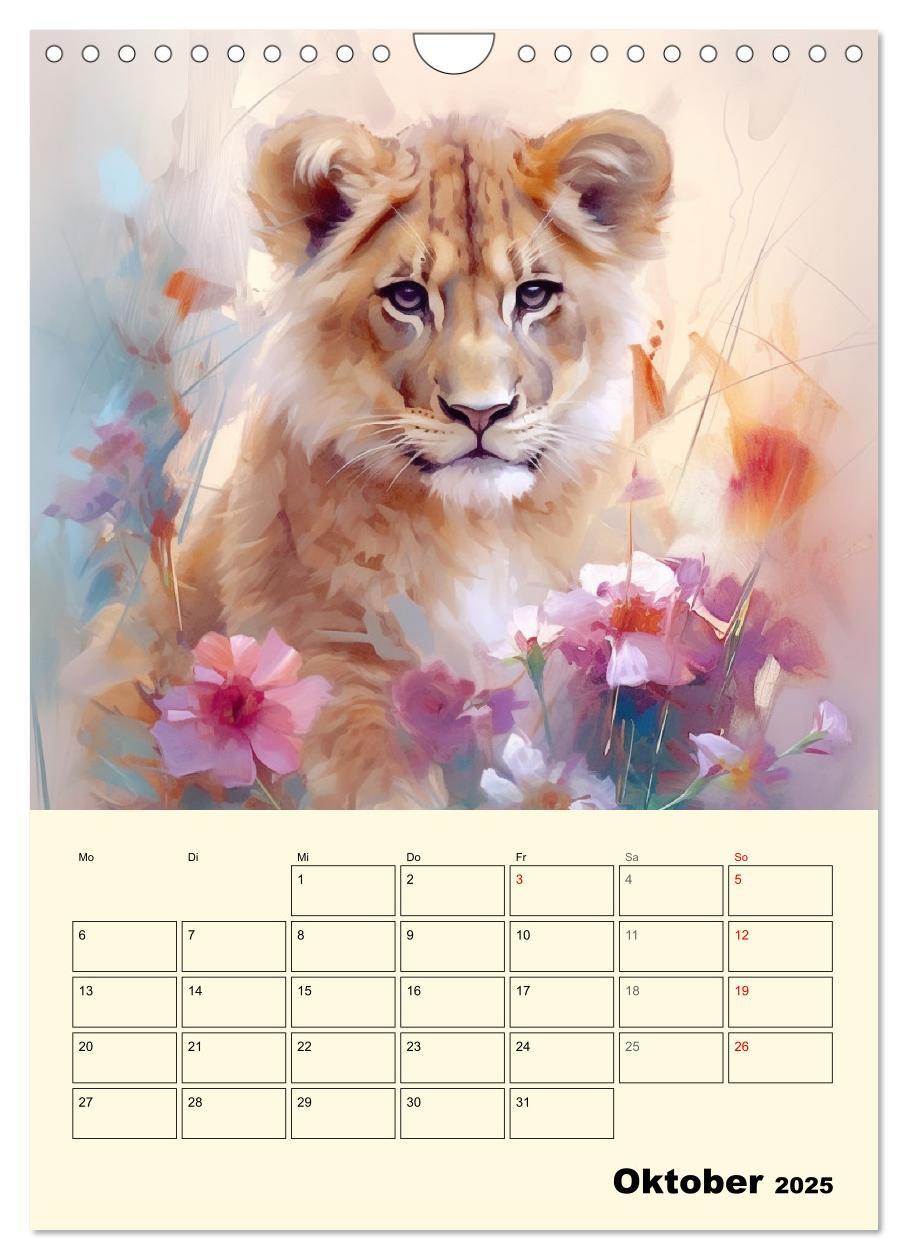 Bild: 9783435865208 | Raubkatzen. Zauberhafte Aquarelle (Wandkalender 2025 DIN A4 hoch),...