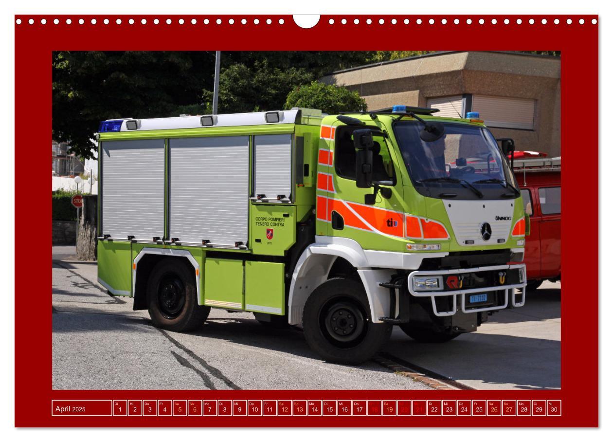 Bild: 9783457225417 | Unimog bei der Feuerwehr (Wandkalender 2025 DIN A3 quer), CALVENDO...