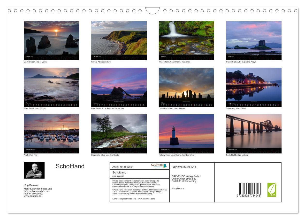 Bild: 9783435784943 | Schottland (Wandkalender 2025 DIN A3 quer), CALVENDO Monatskalender