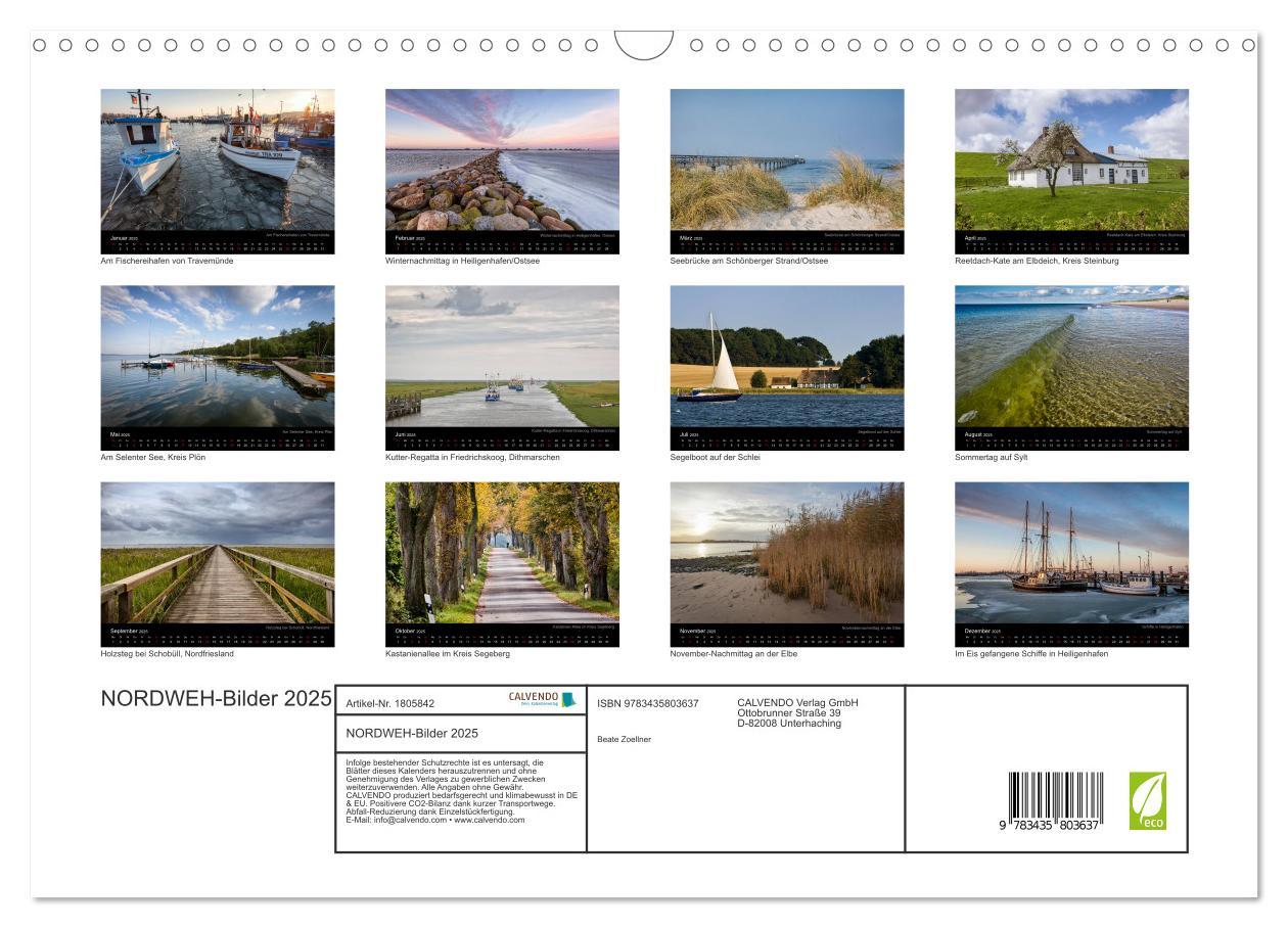 Bild: 9783435803637 | NORDWEH-Bilder 2025 (Wandkalender 2025 DIN A3 quer), CALVENDO...