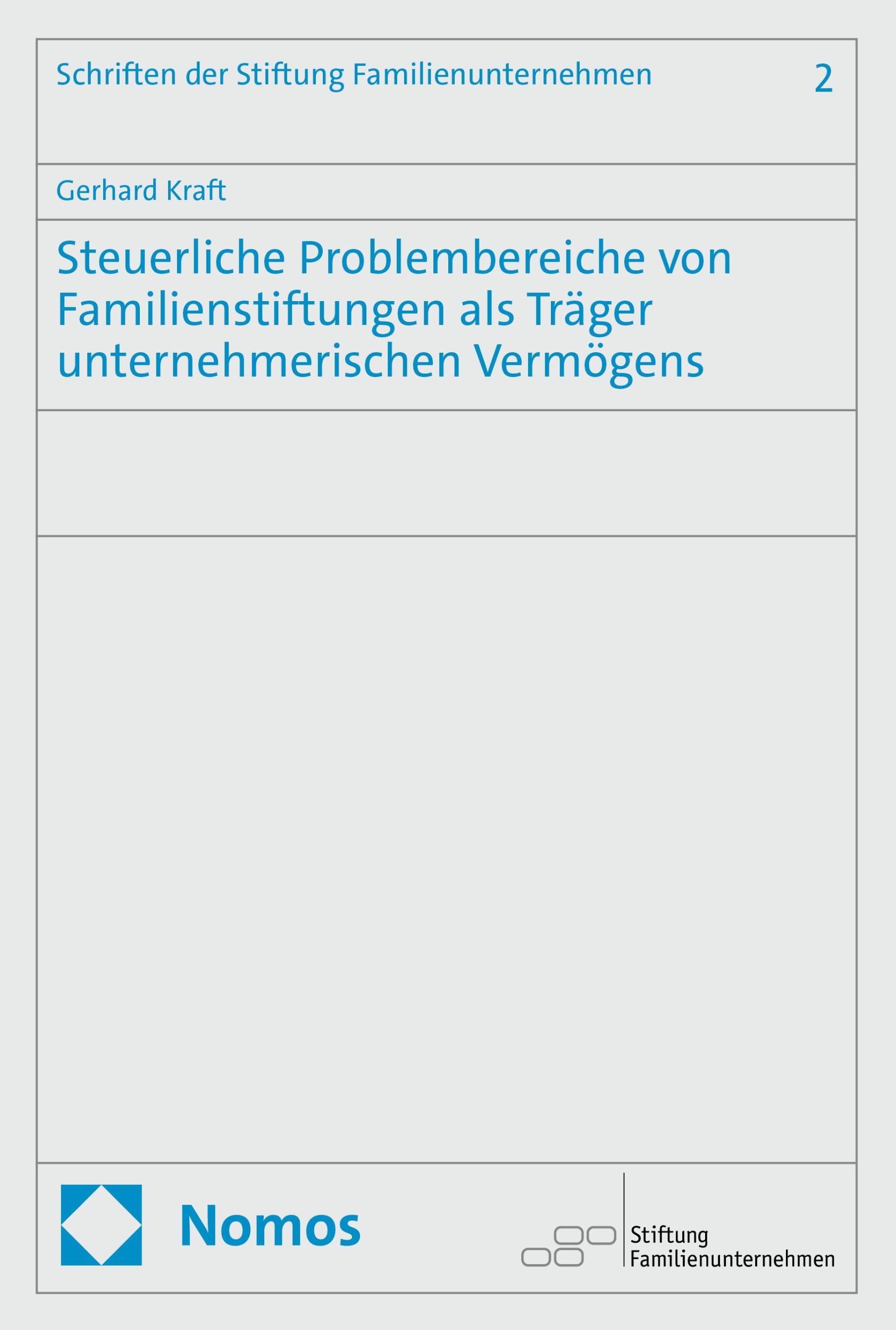 Cover: 9783756010141 | Steuerliche Problembereiche von Familienstiftungen als Träger...