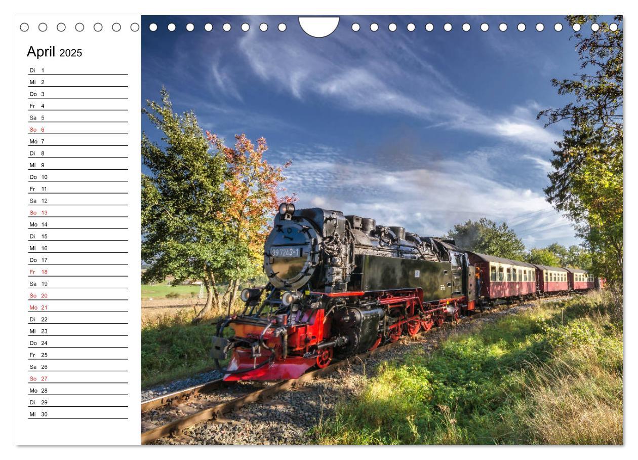 Bild: 9783435217908 | Schmalspurbahnen im Harz (Wandkalender 2025 DIN A4 quer), CALVENDO...