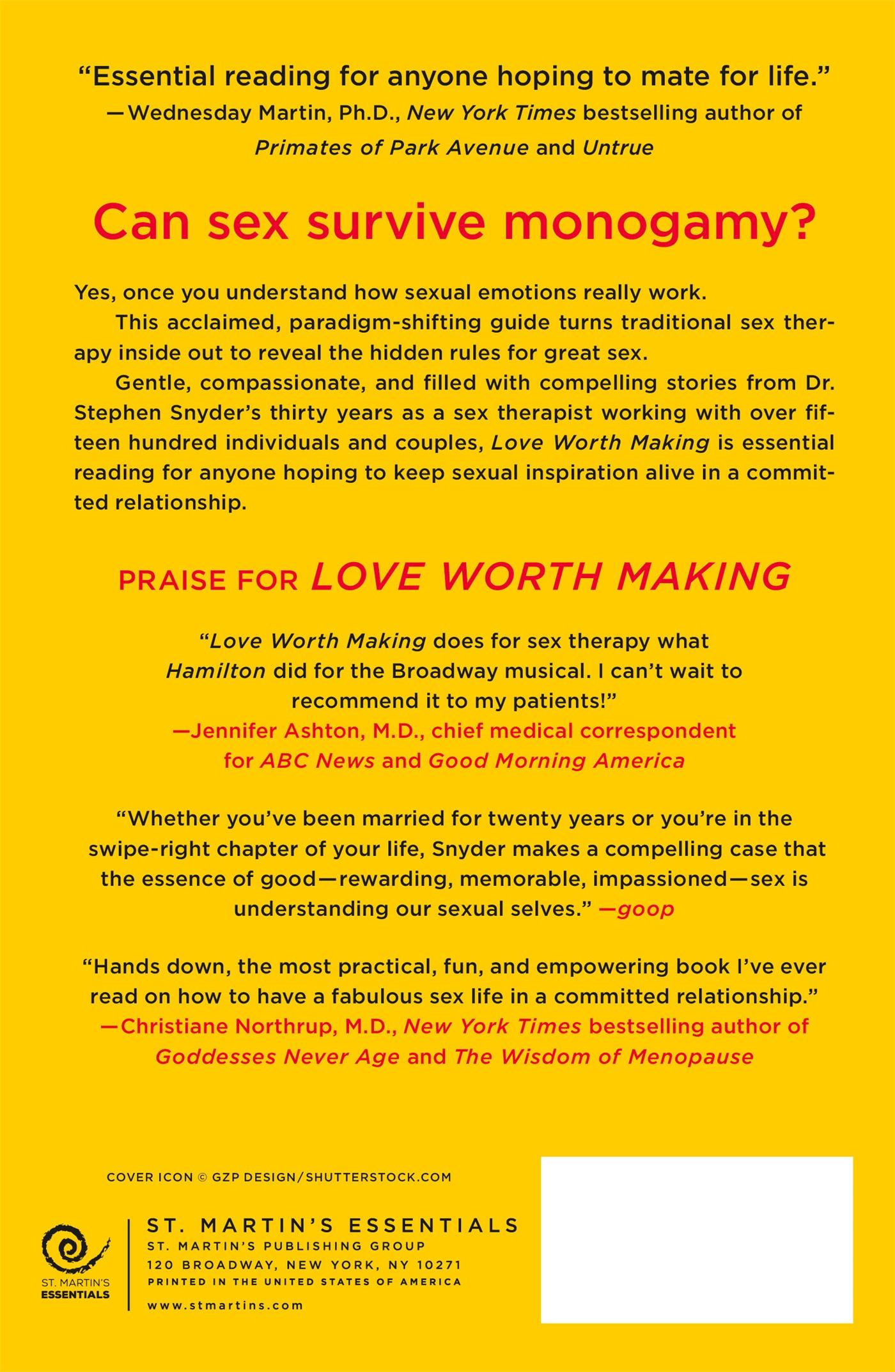 Rückseite: 9781250113108 | Love Worth Making | Stephen Snyder | Taschenbuch | Englisch | 2019