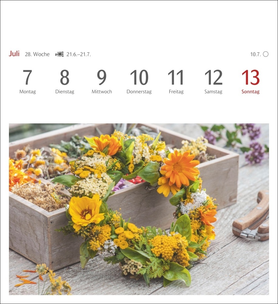 Bild: 9783840034541 | Blumenpracht Postkartenkalender 2025 - Wochenkalender mit 53...