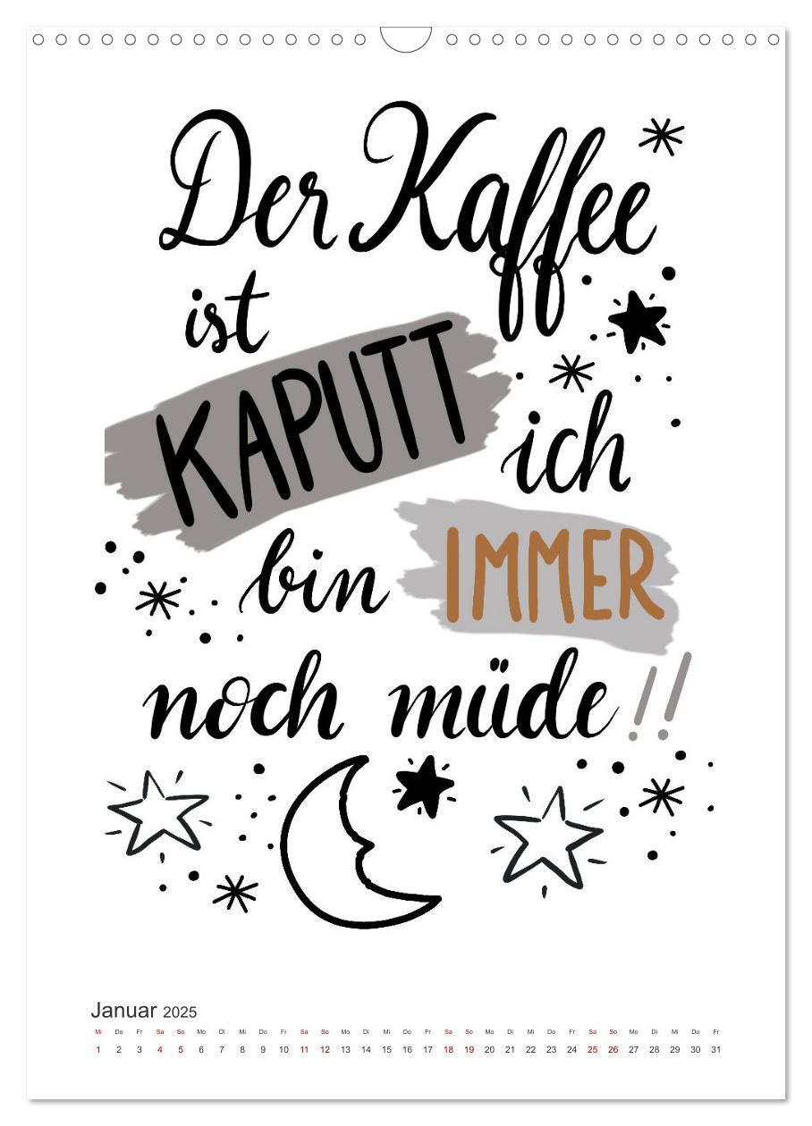 Bild: 9783435897407 | Kaffee liebt dich (Wandkalender 2025 DIN A3 hoch), CALVENDO...