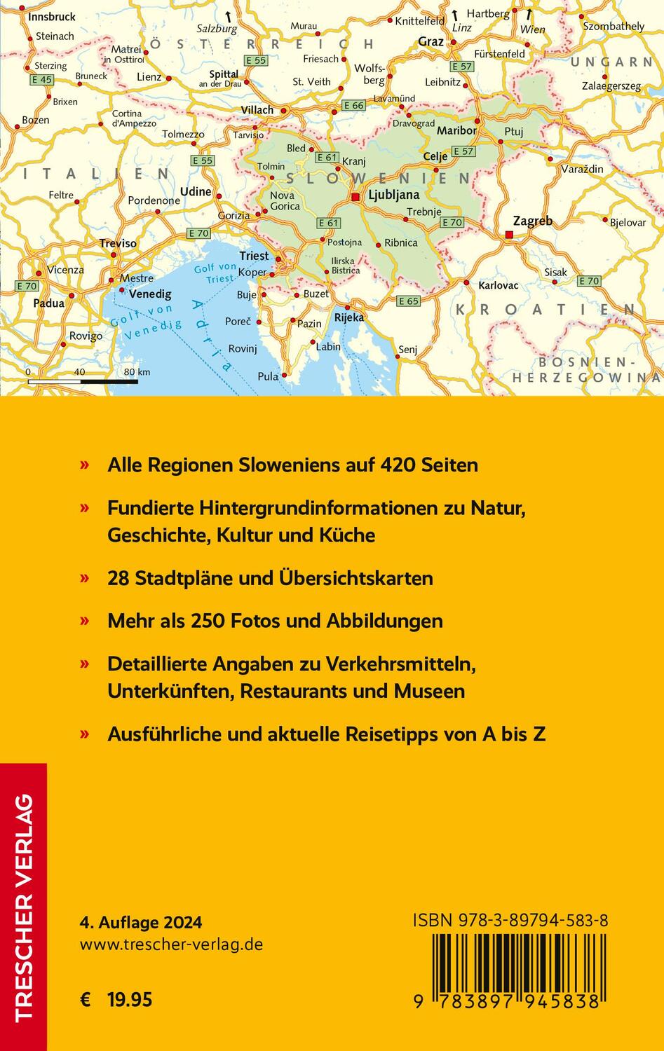 Rückseite: 9783897945838 | TRESCHER Reiseführer Slowenien | Matthias Jacob (u. a.) | Taschenbuch