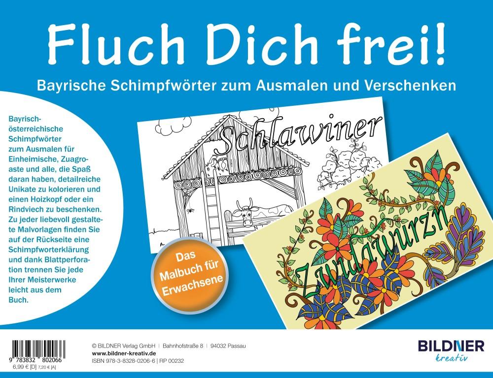 Rückseite: 9783832802066 | Das Malbuch für Erwachsene: Fluch Dich frei | Taschenbuch | Kreativ