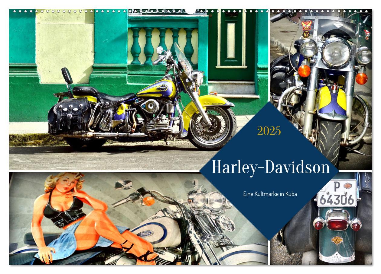 Cover: 9783383931307 | Harley-Davidson - Eine Kultmarke in Kuba (Wandkalender 2025 DIN A2...