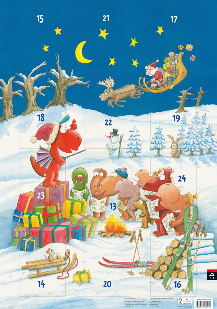 Bild: 9783570154250 | Der kleine Drache Kokosnuss - Adventskalender | Ingo Siegner | Deutsch