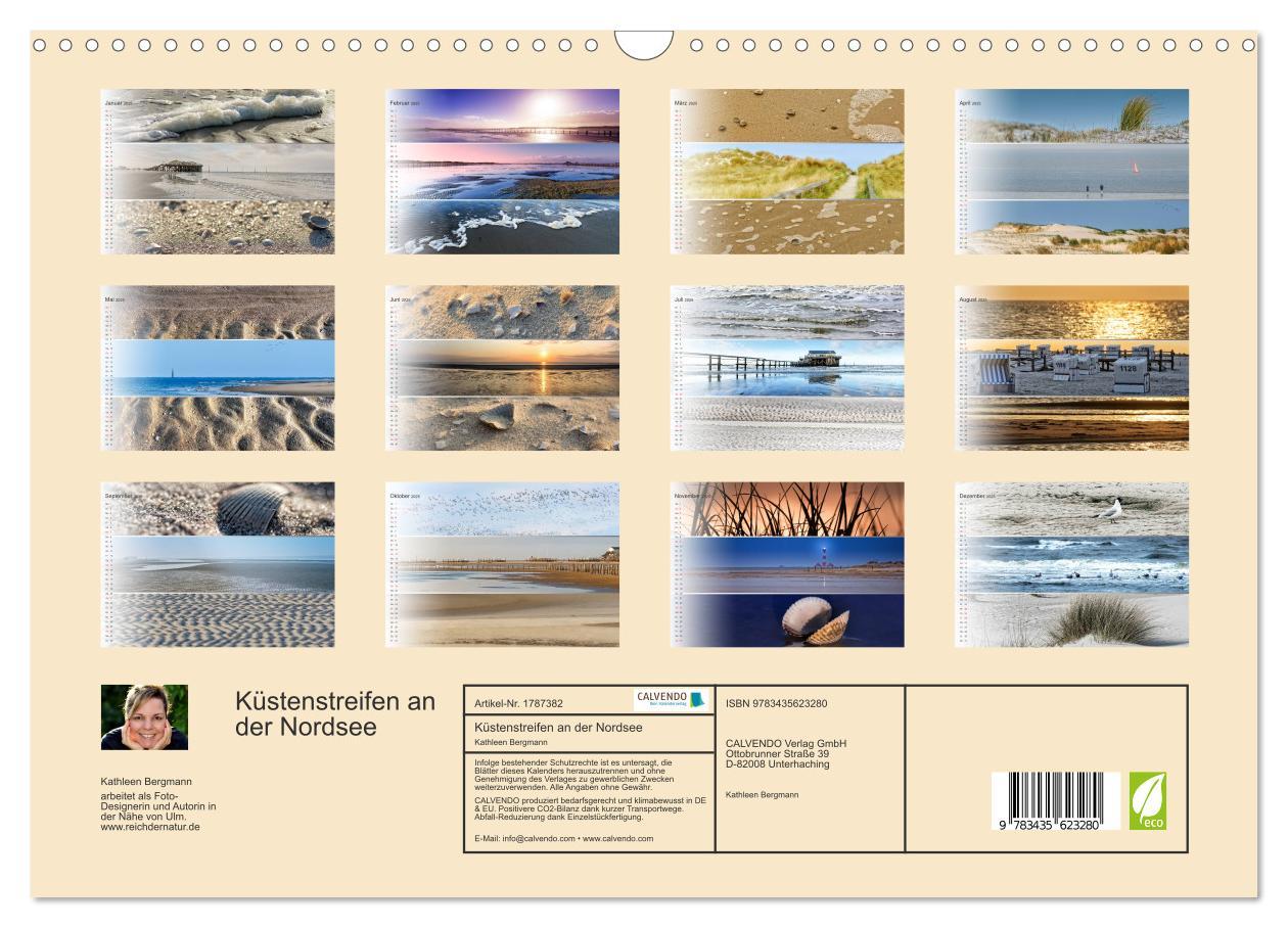 Bild: 9783435623280 | Küstenstreifen an der Nordsee (Wandkalender 2025 DIN A3 quer),...