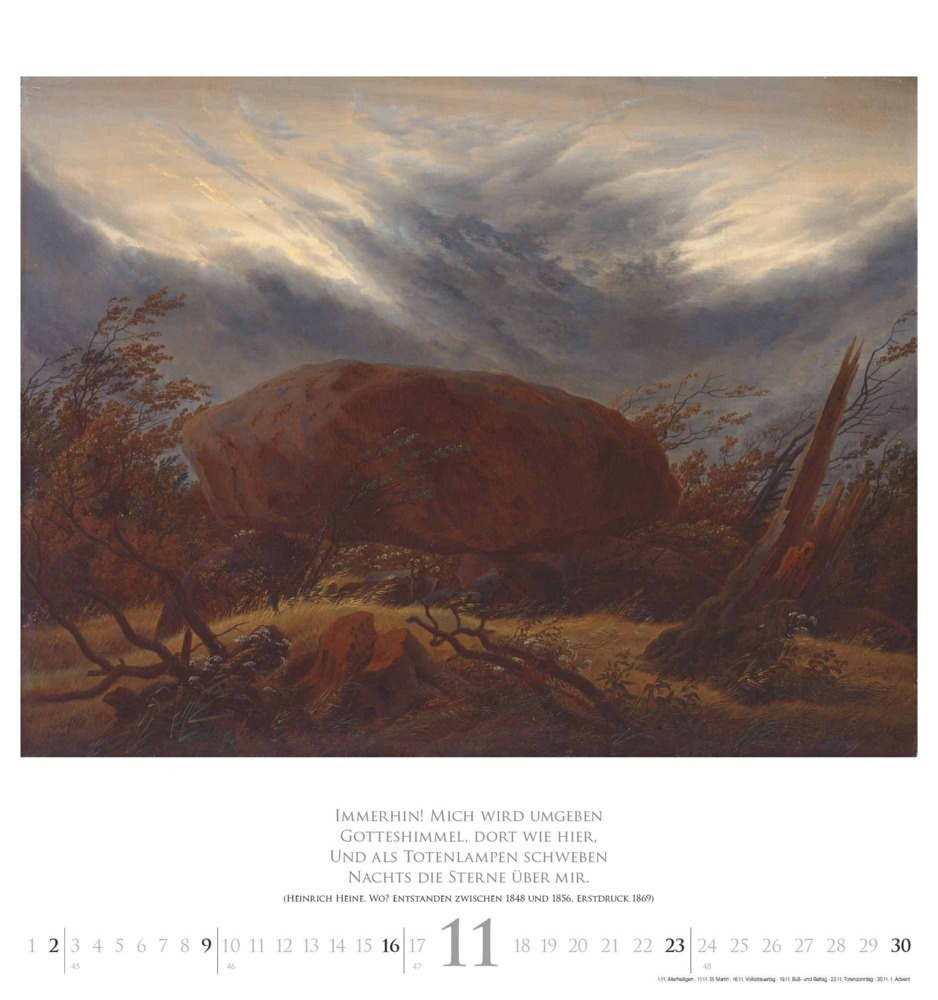 Bild: 4250809653211 | DUMONT - Caspar David Friedrich 2025 Wandkalender, 45x48cm,...