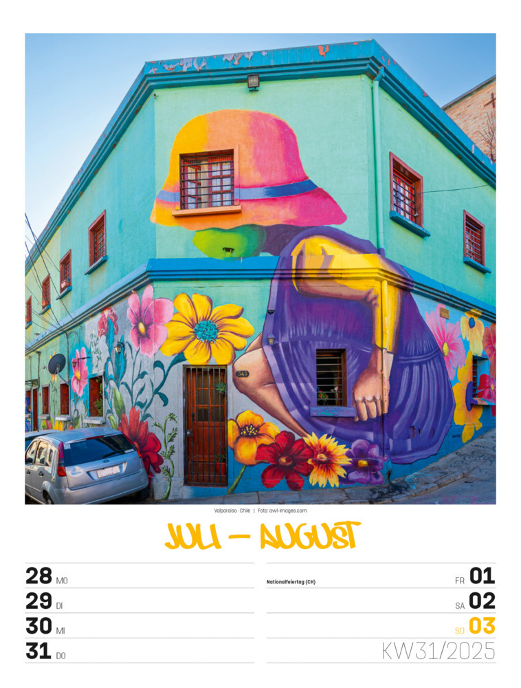 Bild: 9783838435299 | Street Art - Graffiti - Wochenplaner Kalender 2025 | Kunstverlag