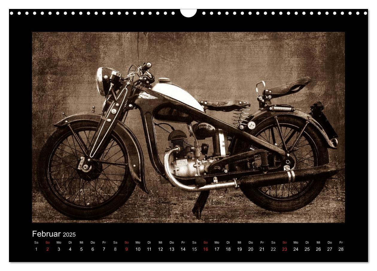 Bild: 9783435839100 | Motorrad Oldtimer (Wandkalender 2025 DIN A3 quer), CALVENDO...